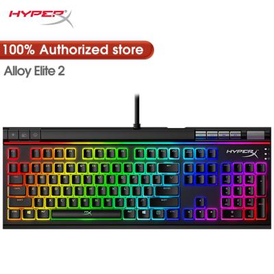 China Wholesale Price 100% Original Mechanical in HyperX Kingston Alloy Elite 2 Current RGB LED Backlit Gaming Mechanical Cable Keyboard for sale