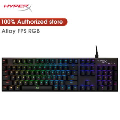 China 100% Original Membrane Wholesale Price In Stock HyperX Kingston Alloy FPS RGB Mechanical Game Wired Keyboard (Normal) for sale