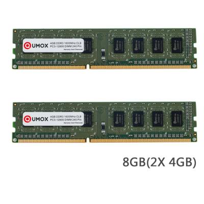 China QUMOX High Speed ​​High Quality DDR3 1600 PC3-12800 PC-12800 (240 PIN) DIMM RAM Desktop-Speicher XMP CL9 for sale