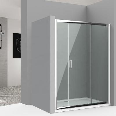 China Factory Best Price Modern Luxury Pivot Shower Door Free Standing Glass Shower Enclosure for sale