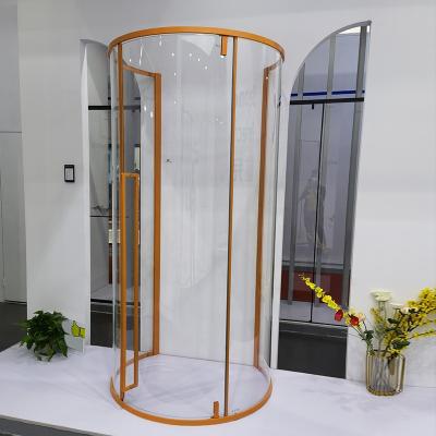 China Modern Round Shower Enclosure With Tempered Glass For Bathroom for sale