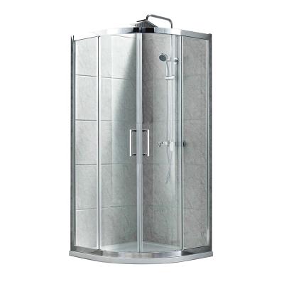 China 2021 Modern Customized Size Tempered Glass Door Quadrant Indoor Shower Room For Bathrooms for sale