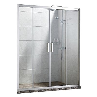 China Modern Cheap Shower Enclosures Double Sliding Doors Shower Room With 6mm Tempered Safety Glass for sale