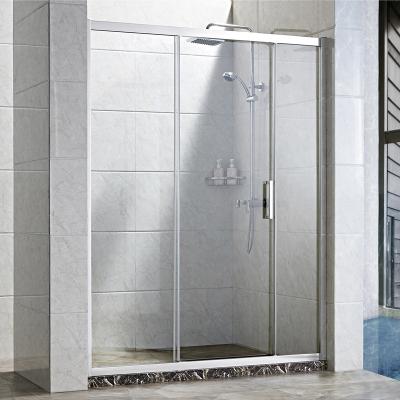 China 2021 New Design Modern Straight Tempered Glass Shower Room Shower Screens Cabina De Ducha Shower Enclosures for sale