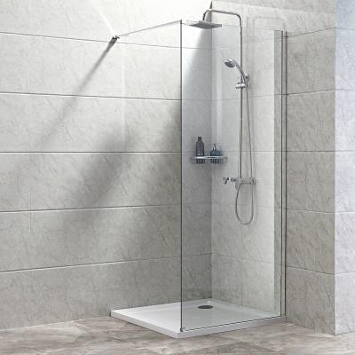 China Modern Stainless Steel Shower Glass Screen For Hotel Shower Room for sale