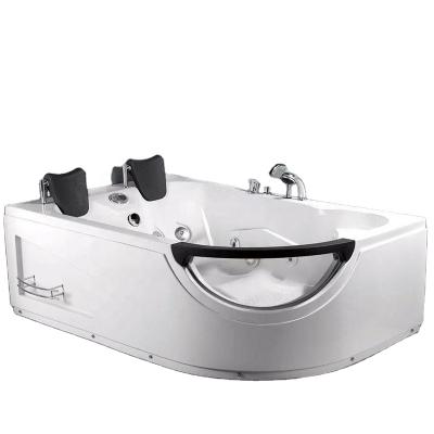 China Body Massage Whirlpool Tubs With Led Light Acrylic Bathtub With Large Waterfall Jacuzzi Massage Bathtubs Whirlpools for sale