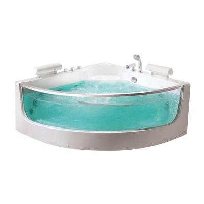 China New Indoor Rectangle Body Massage Tubs Freestanding Massage Tubs And Whirlpools With Stained Glass for sale