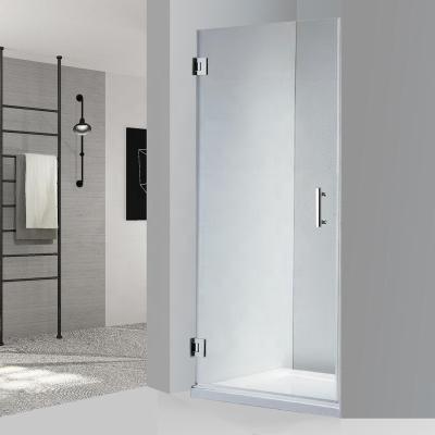 China Modern Wholesale Luxury Styles Of 8 Mm Tempered Glass Stainless Steel Pivot Shower Enclosures Shower Doors for sale