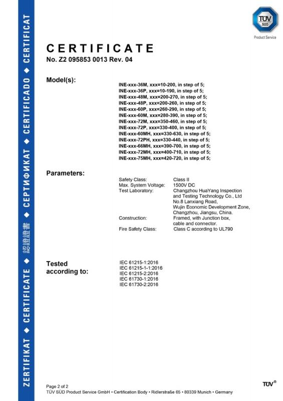 TUV mark - Wuxi Ideal New Energy Co., Ltd.