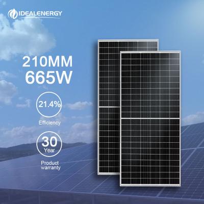 China China 645 650 655 660 665 Watt Solar Power System Solar Panel 645W 650W 655W 660W 665W High Power Monocrystalline Solar Panel for sale