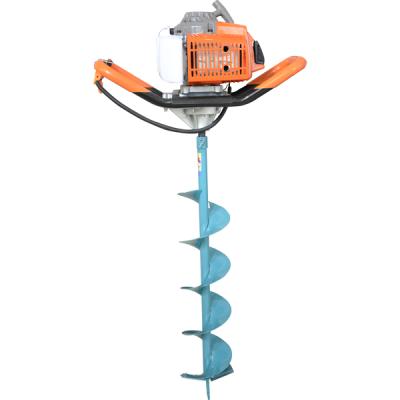 China Gasoline 52cc Petro Earth Auger And Ice Auger Digging Machine / EARTH AUGER for sale