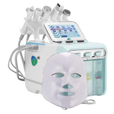 China Also Wholesale 1Price Wrinkle Remover 7 In 1 Hydra Facial Machine Hydrafacials Hydro Dermabrasion Oxygen Jet Diamond Aqua Peeling H2O2 Led Mask for sale