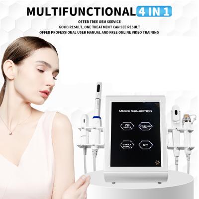 China Wrinkle Remover 5 Variables In 1 Cartridge 7D Hifu For Body Slimming Face Facial Massager Skin Tightening Rejuvenation Ice Lipo Hifu Machine for sale