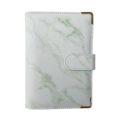 China 2023 New Arrival Cute Printed Notebook PU Leather Cover A6 Color Binder With Corner Bead for sale