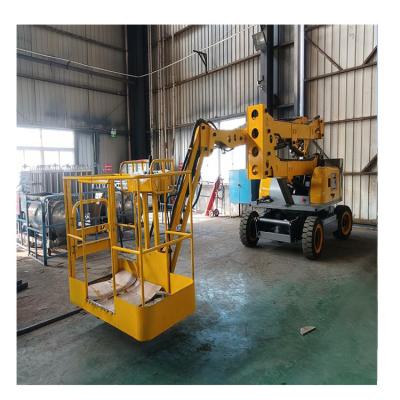 China Direct Factory Supply Hotels Spider Boom Self Propelled Lift Folding Telescopic Crank Arm Lift Platform for sale