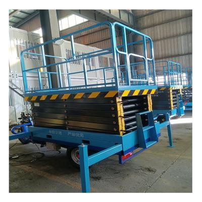 China Hotels factory direct supply lift platform electric warehouse cargo lift mobile lift platform for sale