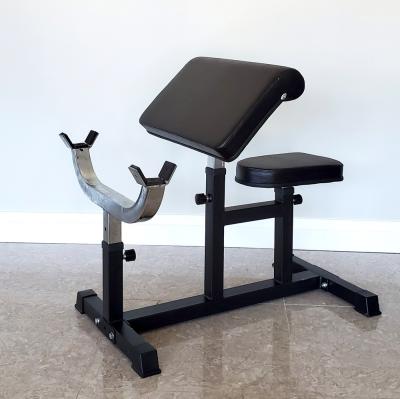 China Home Hot Sale Preacher Bench Adjustable Home Exercise Preacher Loop Weight Bench for sale