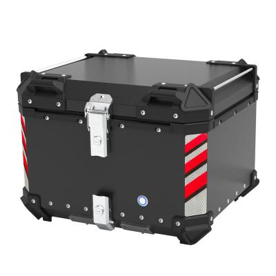 China 48L Waterproof Alloy Box Refrigeration And Heating Motorcycle Top Box Tail Box Aluminum Alloy Tail Box for sale