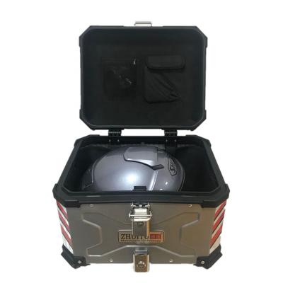 China 45L X Motorcycle Tail Box Motorcycle Waterproof Box Top Aluminum Box Motorcycle Delivery Box for sale