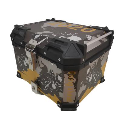 China New Design 45L Motorcycle Box Motorcycle Waterproof Rear Top Aluminum Box Motorcycle Top Box Aluminum for sale