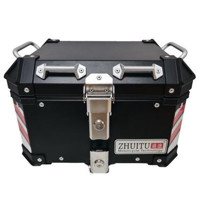 China Motorcycle 36L Aluminum Alloy Waterproof Small Capacity Top Box Advanced Waterproof Box Scooter Tail Top Box for sale