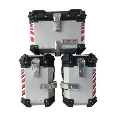 China Waterproof 38L Alloy Motorcycle Side Boxes Aluminum Motorcycle Side Box For Storage for sale