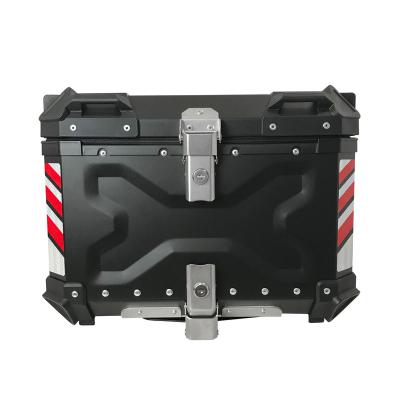 China Rear Tail Luggage Chasing Factory 55L Aluminum Top Case Bike Tail Boxes Motorcycle Top Box for sale