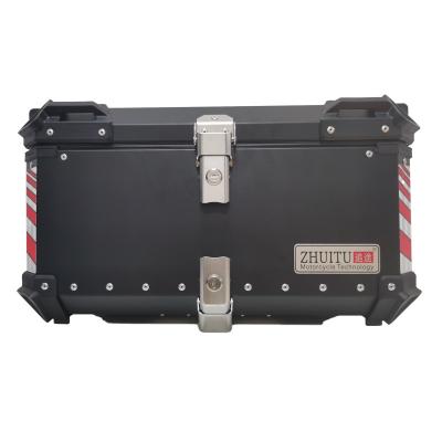 China Motorcycle 65L Waterproof Rear Top Case Motorcycle Tail Box Aluminum Delivery Box for sale