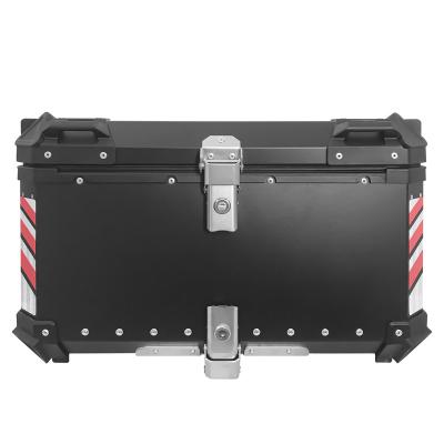 China Black Aluminum Alloy Motorcycle Scooter Tail Box 85L Outer Riding Take-Out Box for sale