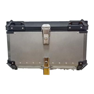 China Qick Release with a Click Chasing Factory 100L Large Capacity Motorcycle Aluminum Tail Box for Vehicles Accessories Delivery Box Motorcycle Trunk System for sale