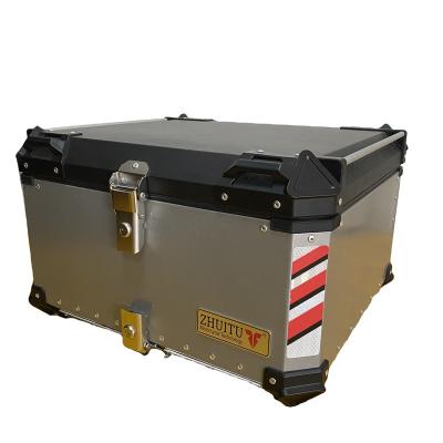 China Motorcycle 100L OEM Aluminum Top Box Waterproof High Capacity Available Motorcycle Top Box for sale