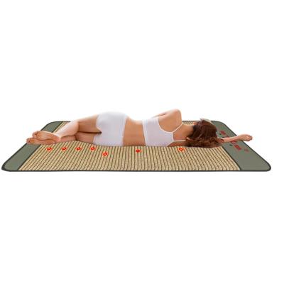 China Commercial Far Infrared Body Use PEMF Mat Sauna Mattress With Ultra Long Wave Photon Lights Negative Ions For Yoga Meditation for sale