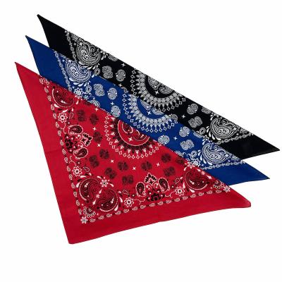 China Outdoor Activities 100% Cotton Paisley Bandana Custom Design Bandanas Scarf for sale