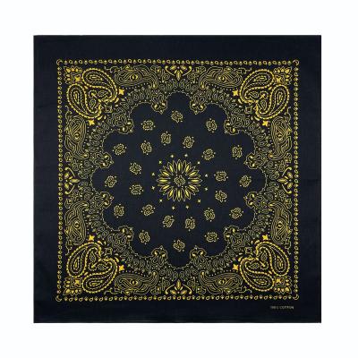 China Wholesale 100% Cotton Multifunctional Custom Square Scarf Customized Classic Paisley Print Bandana for sale