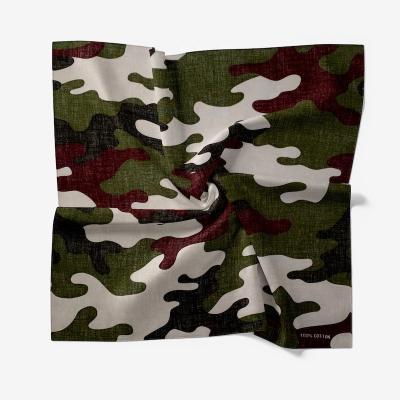 China Outdoor Activities Wholesale Army Camouflage Bandana Printed Multifunctional Custom Made Camping Fishing Headwear Recycling Face Mask for sale