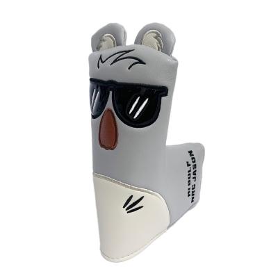 China Protect Golf Clubs Golf Club Headcovers Moon Club Blade Sunglasses Koala PCB Headcover Putter Cover Animal Printed PU Head Cover With Magnetic for sale