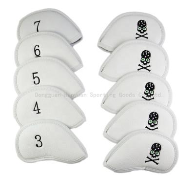 China Protect Golf Clubs Golf Club Headcovers Iron Cover Skeleton Iron Covers ANNIU 10pcs/set PU Leather To Protect for sale