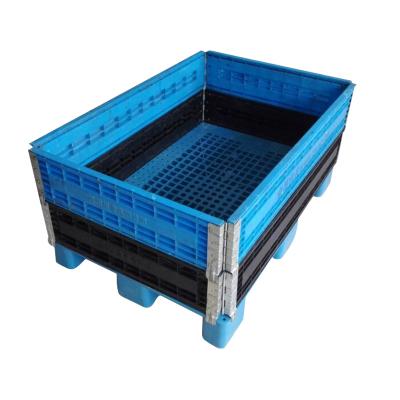 China Customized Size Single Faced Heavy Duty Foldable Plastic Pallet Collar For Pallet for sale