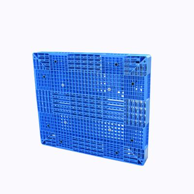 China Recyclable 4 Way Entry Double Faced Plastic Pallet For Cement Bags Stacking for sale