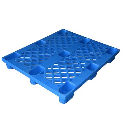 China Economical 1000 * 800 * 140 mm black single faced injection-molded plastic stackable light duty pallet for one way export for sale