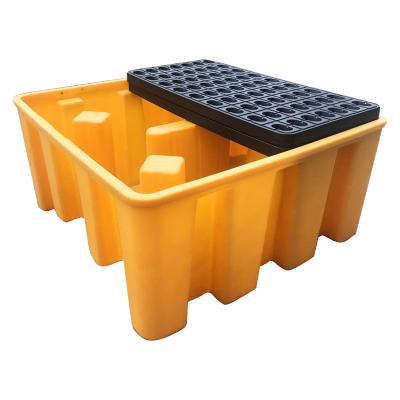 China Durable IBC Spill Retainer Pallet Single Faced IBC Spill Container Chemical Resistant Stackable Pallet for sale