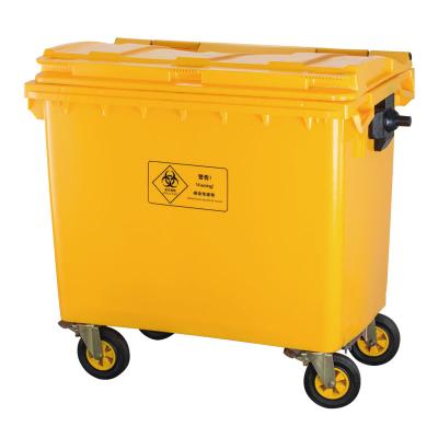 China Sustainable 120L / 240L Recycled Medical / Hospital Pedal HDPE Mobile Waste / Rubbish / Rubbish Wheelie Bin for sale