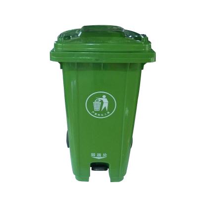 China Sustainable Waste Bin 120L 120 Liter Plastic Bin Pure Color for sale