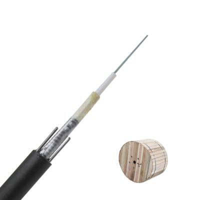 China Cable de fribra óptica acorazado del solo modo de la base de GYXTW 12 con el tubo flojo de PBT en venta