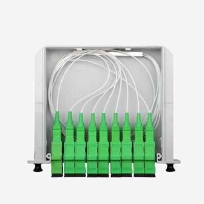 China Mini Card 4 Way Fiber Optical Splitter , G657A Fiber Optic Cable Splitter Lgx Box for sale