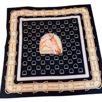 China NEW Fashion Square 90107 Brand 90cm*90cm Shawl Square Lady Silk Scarves Hand Bag Custom Satin Twill Women Silk Scarf Shawls Wraps Hijab for sale