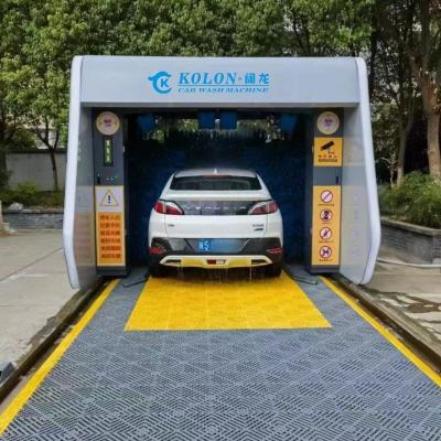 China 5-borsel gantry zwaar werkend roestvrij staal rollover auto wasmachine voertuig Te koop