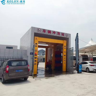 China 67kw Powerful Automatic Bus Cleaning Machine With PLC Control System Quick 3-5 Minutes Wash for sale