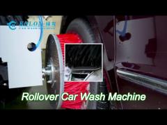 roll-over 7 brushes automatic car washing machine with wheel brushes fixed air dryer