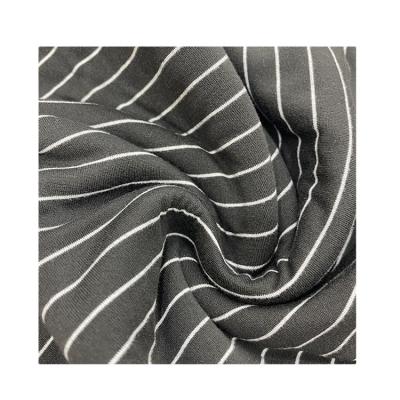 China 2021 Striped Stretch Top Single Hot Sale Textiles Jacquard Knit Chenille Fabric For Garment for sale